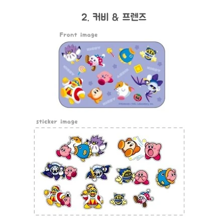 커비 슬라이드 케이스 & 스티커 세트 사진 3